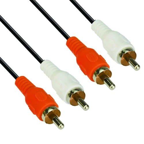 VCom Аудио Кабел RCA 2x M / RCA 2x M - CV022-1.8m