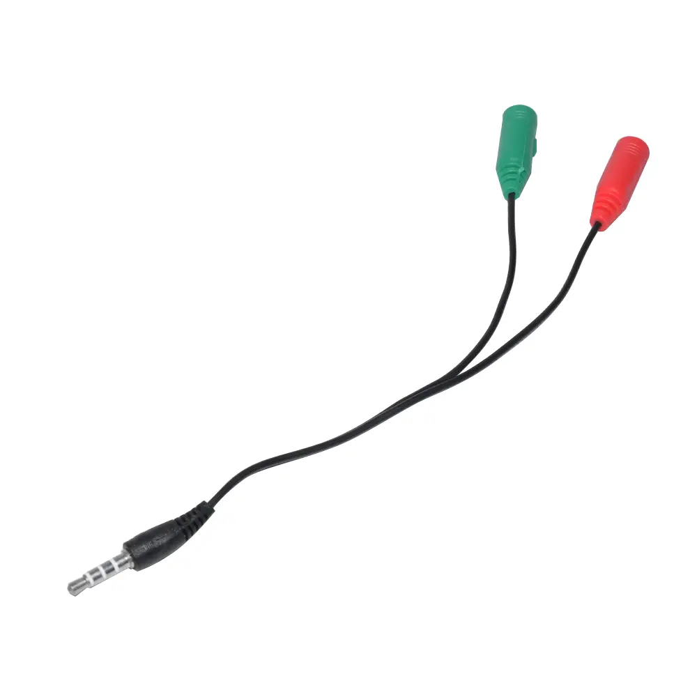 Makki adaptor 3.5mm 4pin M / 2 x 3.5mm F - MAKKI-CBL-SP35 - image 1