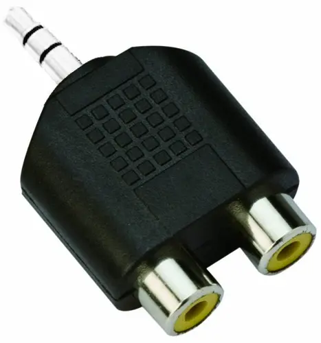 VCom Αντάπτορας 3.5mm Stereo M / 2x RCA F - CA501 - 1