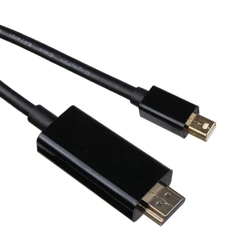 VCom Καλώδιο Mini DisplayPort M / HDMI M 4K 2160p - CG615L-1.8m-4K Μαύρο - 1