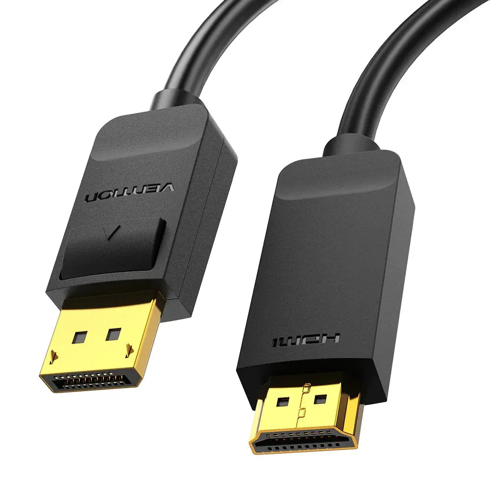 Vention кабел Cable DisplayPort to HDMI 1.5m - 4K, Gold Plated - HAGBG - image 1