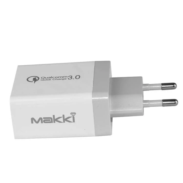 Makki бързо зарядно Fast Charger - QC3.0+3xUSB 30W White - MAKKI-QC48W4 - image 2