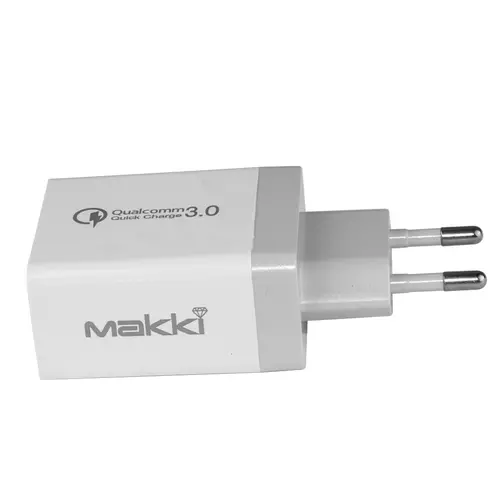 Makki încărcător rapid - QC3.0+2xUSB 30W Alb - MAKKI-QC30W3 - 6