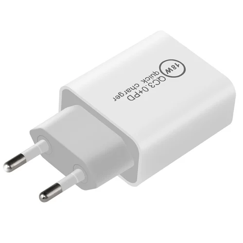 Makki бързо зарядно Fast Charger Wall - QC3.0 + Power Distribution Type-C 18W White - MAKKI-PQ18W-WH - image 3