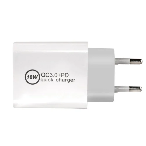 Makki бързо зарядно Fast Charger Wall - QC3.0 + Power Distribution Type-C 18W White - MAKKI-PQ18W-WH - image 5