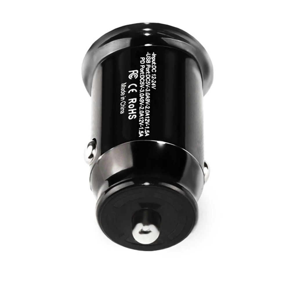 Makki зарядно за кола Fast Charger Car - Type-C + USB QC3.0  20W - MAKKI-CC20W02-BK - image 1