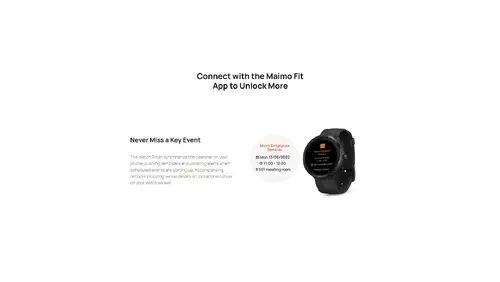 Maimo смарт часовник Smartwatch - Maimo Watch R GPS - Black, SPO2, HeartRate - image 17