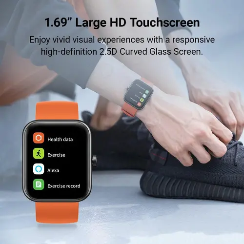 Maimo смарт часовник Smartwatch - Maimo Watch Black - SPO2, HeartRate, Amazon Alexa - image 8