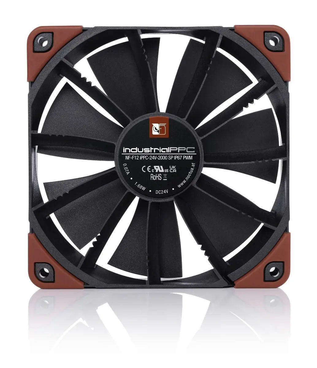 Noctua Влагозащитен / Прахозащитен Вентилатор Fan 120mm single-phase motor NF-F12-iPPC-24V-2000-SP-IP67-PWM - image 1