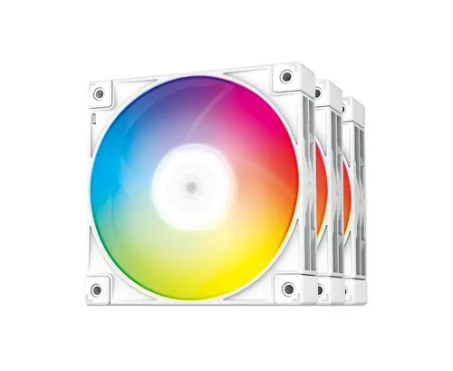DeepCool Set ventilatoare Fan Pack 3-in-1 3x120mm - FC120 White, Addressable RGB - 1
