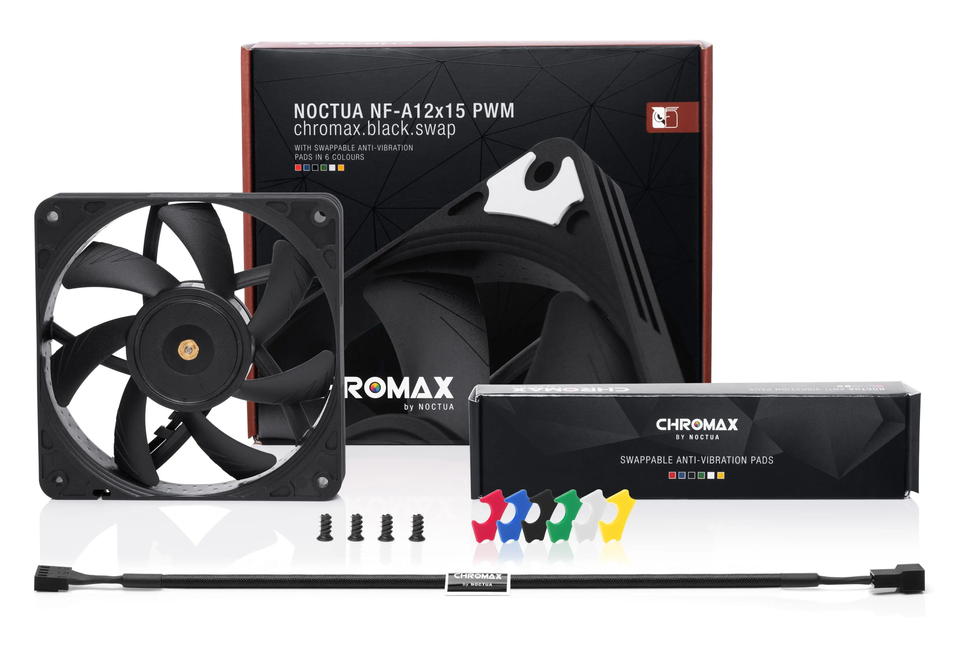 Noctua Вентилатор Fan 120mm NF-A12x25-PWM chromax.black.swap - image 2