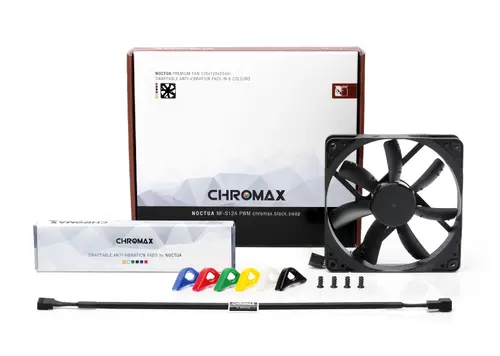 Noctua вентилатор Fan 120mm NF-S12A PWM Chromax.black.swap - image 2