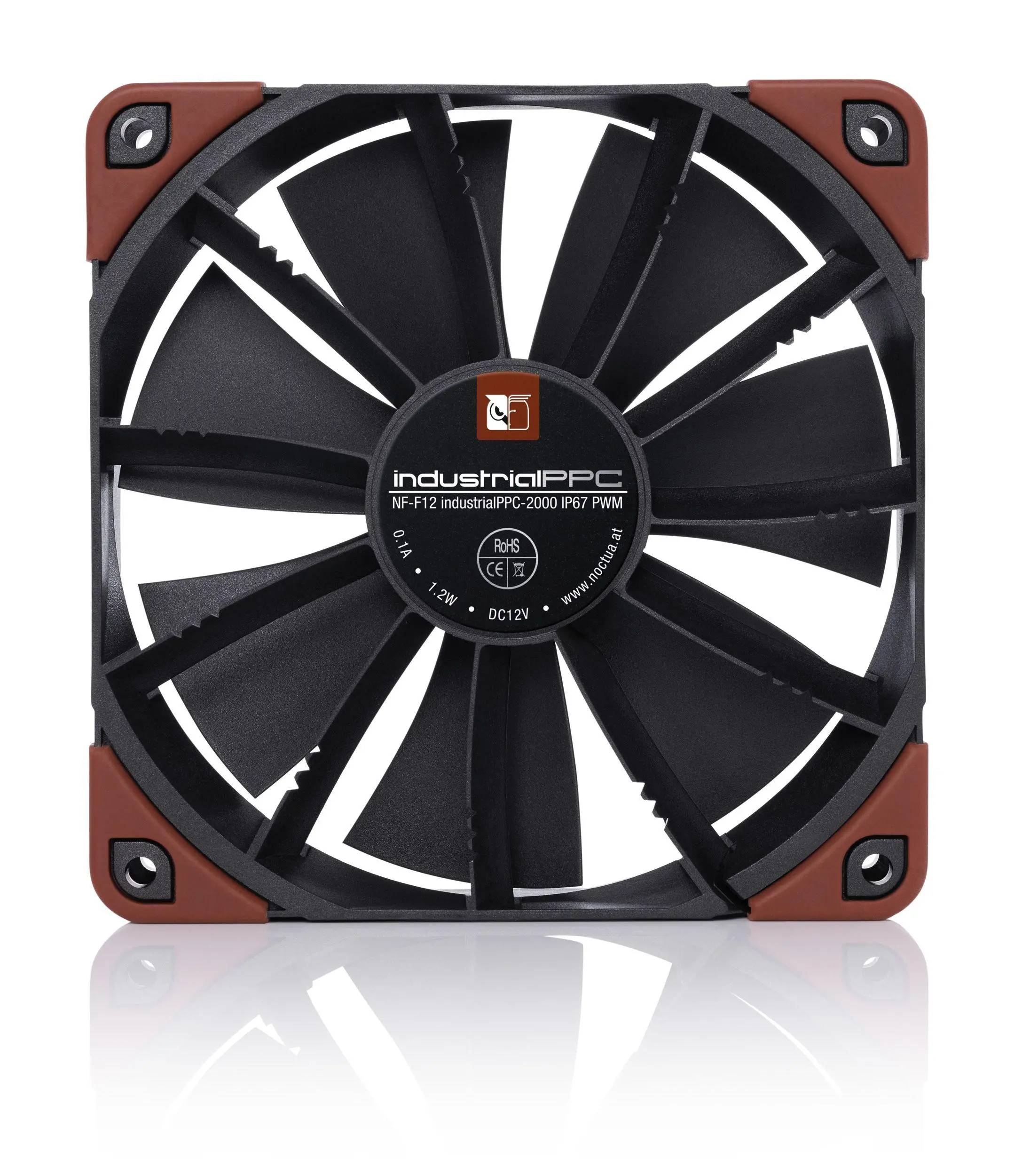 Noctua Влагозащитен / Прахозащитен  Вентилатор Fan 120mm NF-F12 iPPC-2000-IP67 PWM - image 2