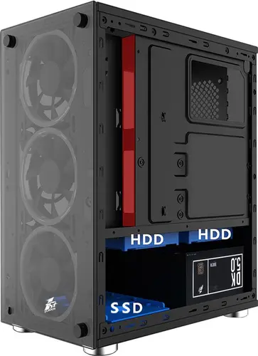 1stPlayer компютърна кутия Gaming Case mATX - X2 RGB - 3 Fans included - image 1