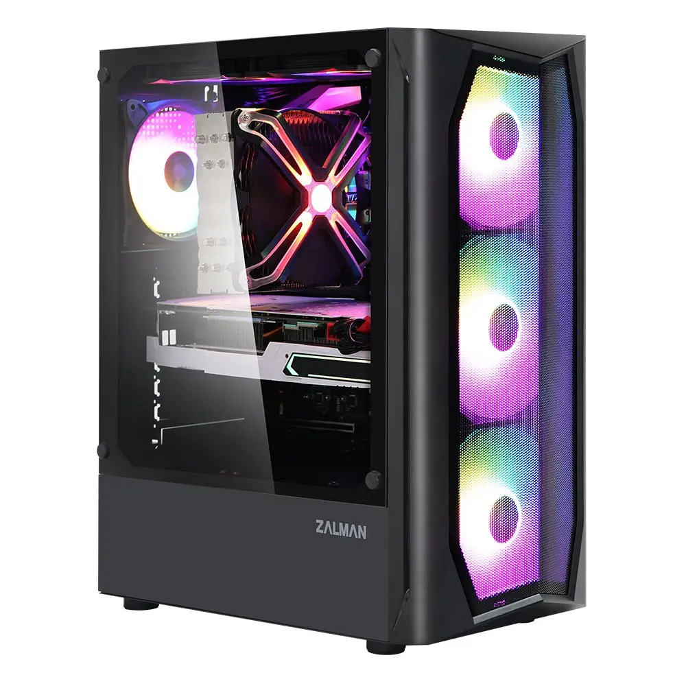 Zalman Κουτί υπολογιστή Case ATX - N4 - RGB, Tempered Glass - image 2