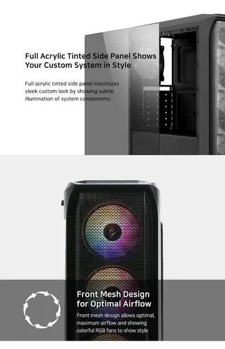 Zalman Κουτί υπολογιστή Case ATX - N5 MF - 4 x 120mm Fixed RGB - 5