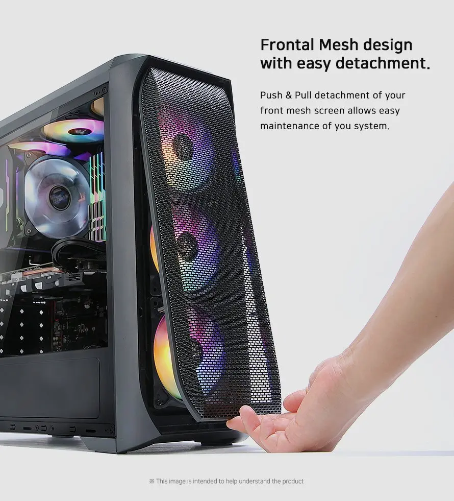 Zalman кутия за компютър Case ATX - N5 MF - 4 x 120mm Fixed RGB - image 6