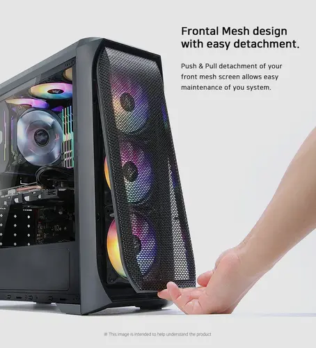 Zalman кутия за компютър Case ATX - N5 MF - 4 x 120mm Fixed RGB - image 6