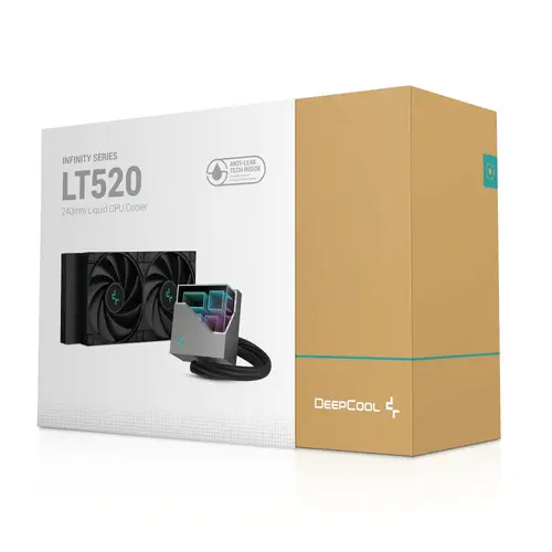 DeepCool водно охлаждане Water Cooling LT520 - Addressable RGB, Infinity mirror design - LGA1700/AM5 - image 5