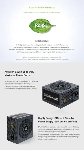 Zalman захранване PSU MegaMax 700W 80+ ZM700-TXII - image 9