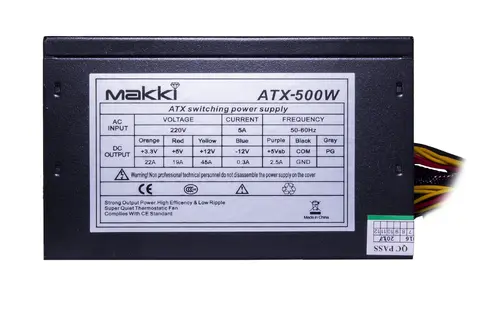 Makki Захранване PSU ATX-500W MAKKI-ATX-500-B-PCIE - image 1