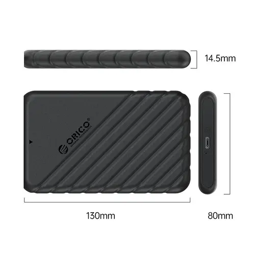 Orico εξωτερική θήκη δίσκου Storage - Case - 2.5 inch TYPE C μαύρο - 25PW1-C3-BK-EP - 4