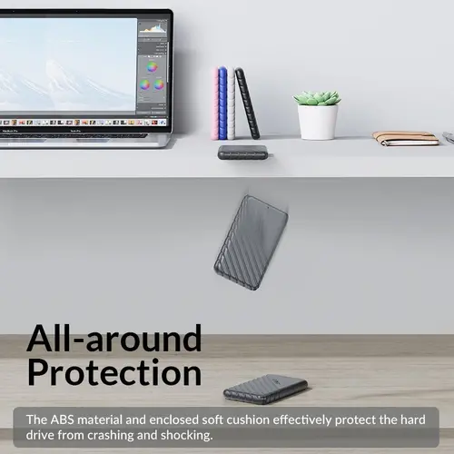 Orico външна кутия за диск Storage - Case - 2.5 inch TYPE C Black - 25PW1-C3-BK-EP - image 5