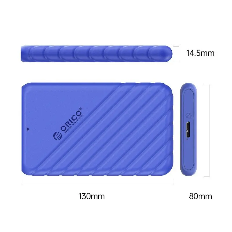 Orico θήκη δίσκου Storage - Case - 2.5 inch USB3.0 μπλε - 25PW1-U3-BL - image 1