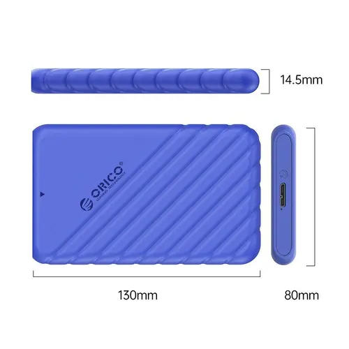 Orico θήκη δίσκου Storage - Case - 2.5 inch USB3.0 μπλε - 25PW1-U3-BL - 2