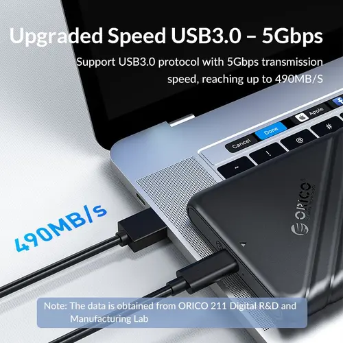 Orico θήκη δίσκου Storage - Case - 2.5 inch USB3.0 - 25PW1-U3-BK - 5
