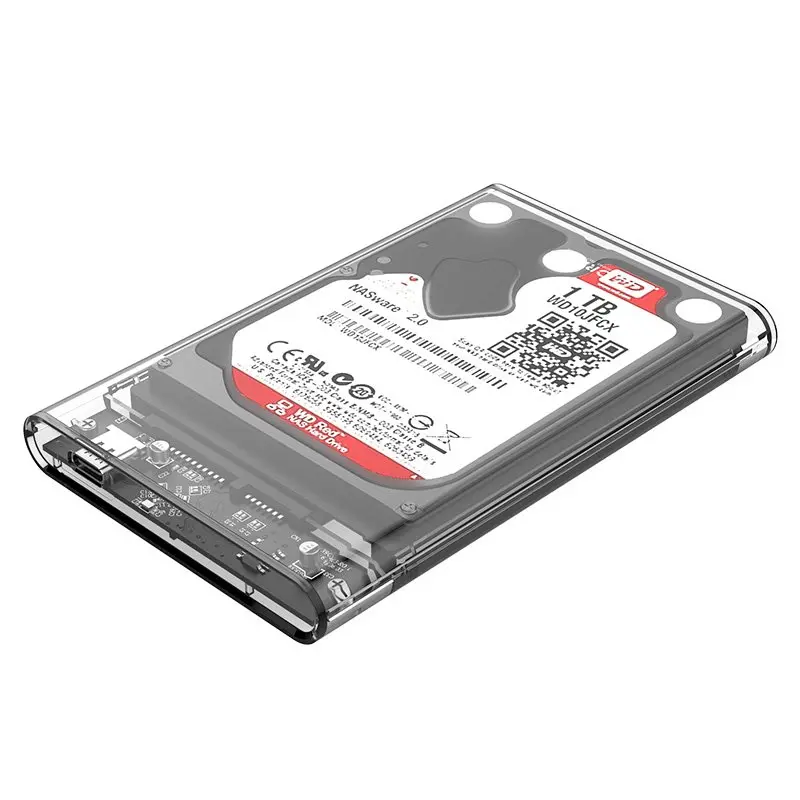 Orico външна кутия за диск Storage - Case - 2.5 inch 5Gbps Type-C Transparent - 2139C3-G2-CR-EP - image 1
