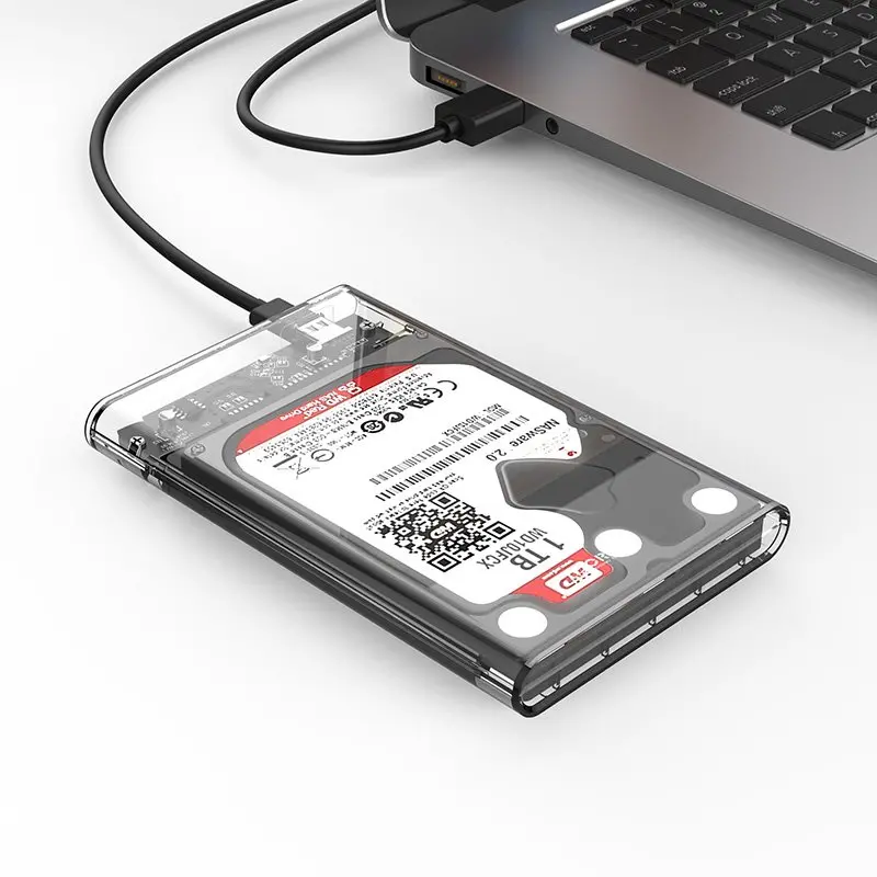 Orico външна кутия за диск Storage - Case - 2.5 inch 5Gbps Type-C Transparent - 2139C3-G2-CR-EP - image 2