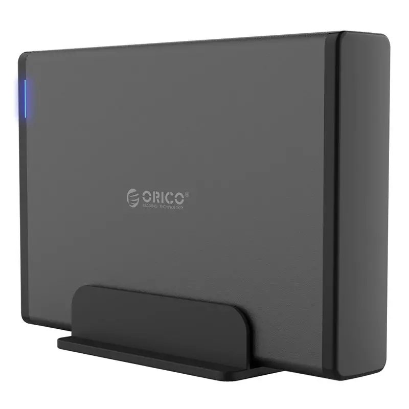Orico carcasă pentru disk Storage - Case - 3.5 inch Vertical, USB3.0, Adaptor de alimentare, UASP, negru - 7688U3-BK