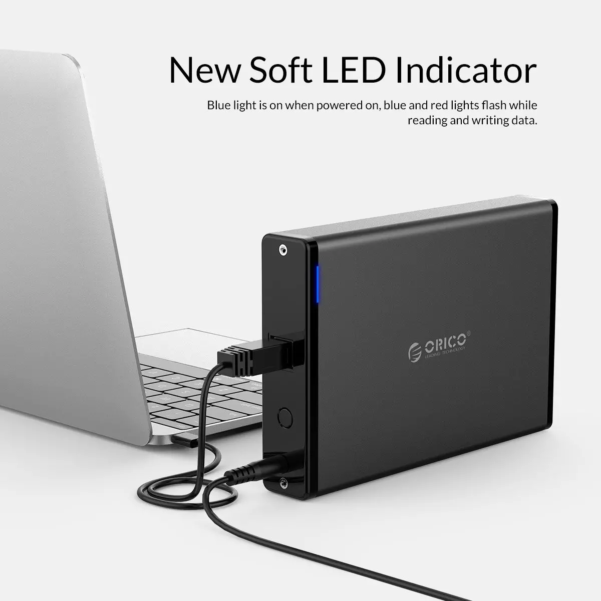 Orico кутия за диск Storage - Case - 3.5 inch Vertical, USB3.0, Power adapter, UASP, black - 7688U3-BK - image 10