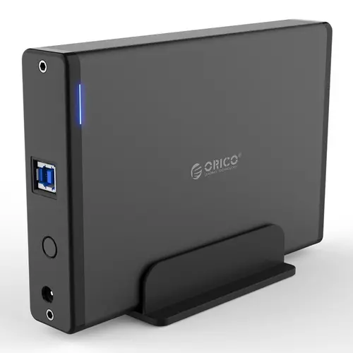 Orico кутия за диск Storage - Case - 3.5 inch Vertical, USB3.0, Power adapter, UASP, black - 7688U3-BK - 2