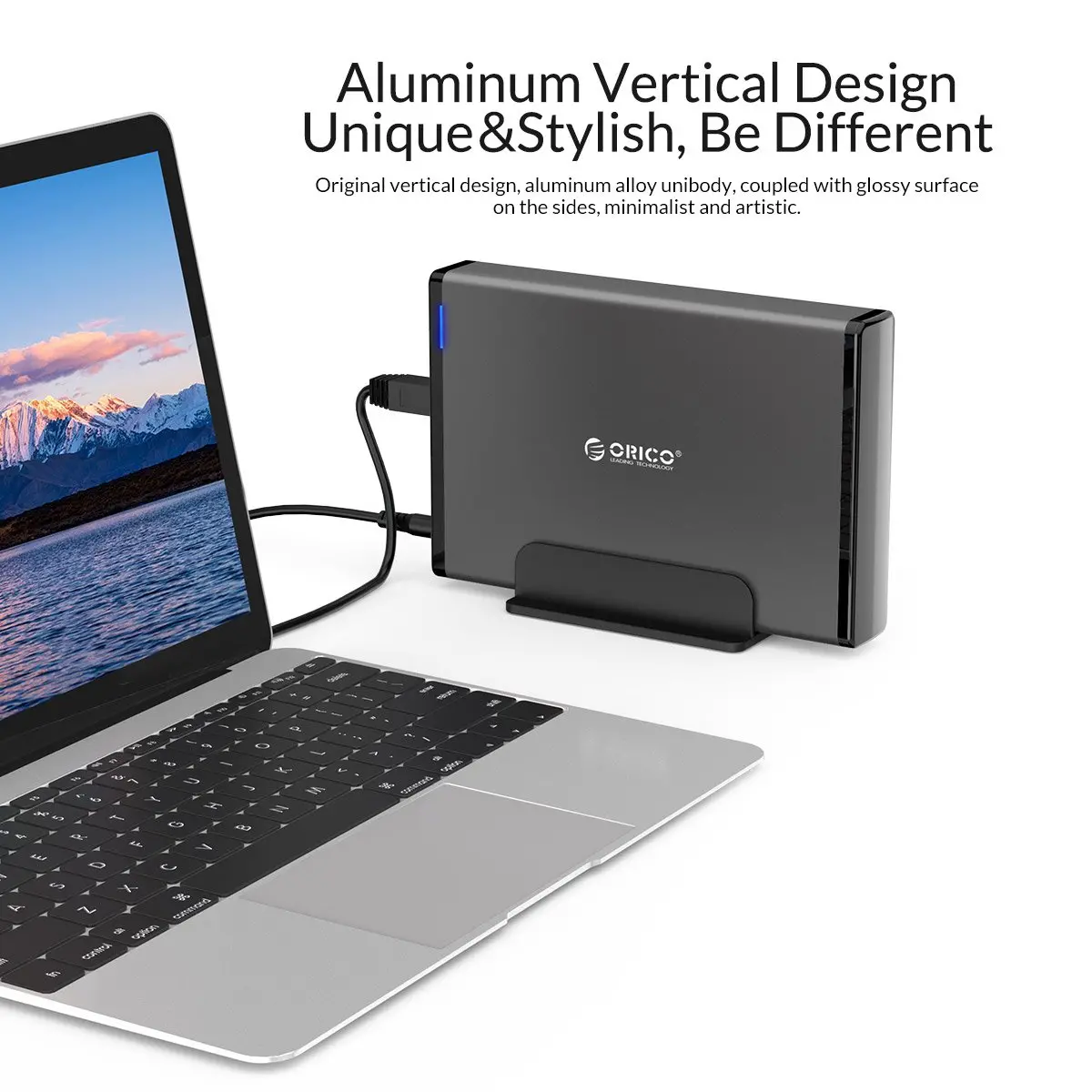 Orico кутия за диск Storage - Case - 3.5 inch Vertical, USB3.0, Power adapter, UASP, black - 7688U3-BK - image 5