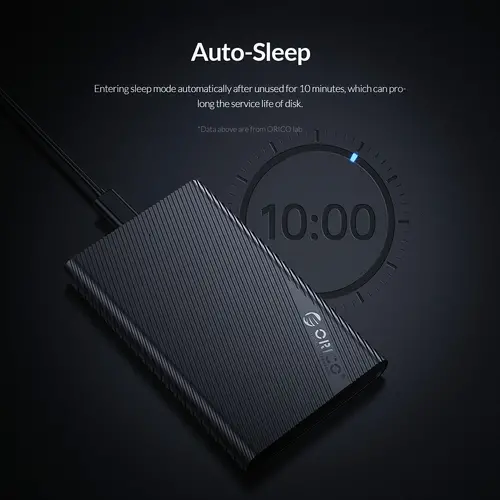 Orico carcasă externă pentru disk Storage - Case - 2.5 inch TYPE C Negru - 2521C3-BK - 12