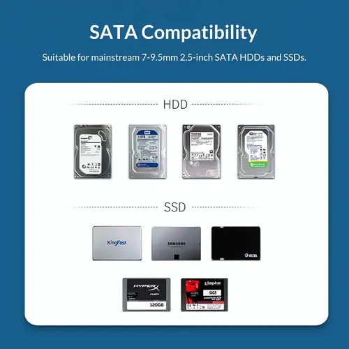 Orico θήκη δίσκου Αποθήκευση - Θήκη - 2.5 ιντσών USB3.0 - 2020U3-BK - 16