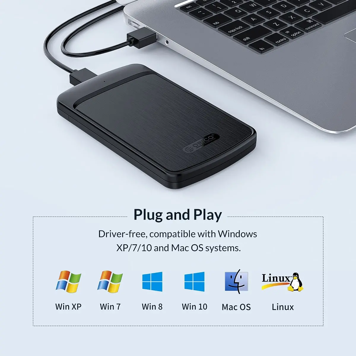 Orico carcasă pentru disc Stocare - Carcasă - 2.5 inch USB3.0 - 2020U3-BK - image 17