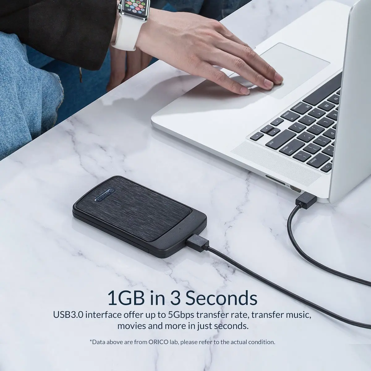 Orico θήκη δίσκου Αποθήκευση - Θήκη - 2.5 ιντσών USB3.0 - 2020U3-BK - image 9