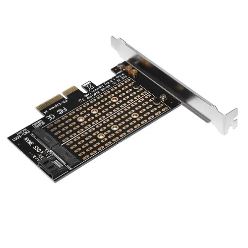 Makki Adaptor M2 SSD NVMe+SATA (M-key+B-key) la PCI Express 3.0 4x - MAKKI-M2-PCIE-2X - 5