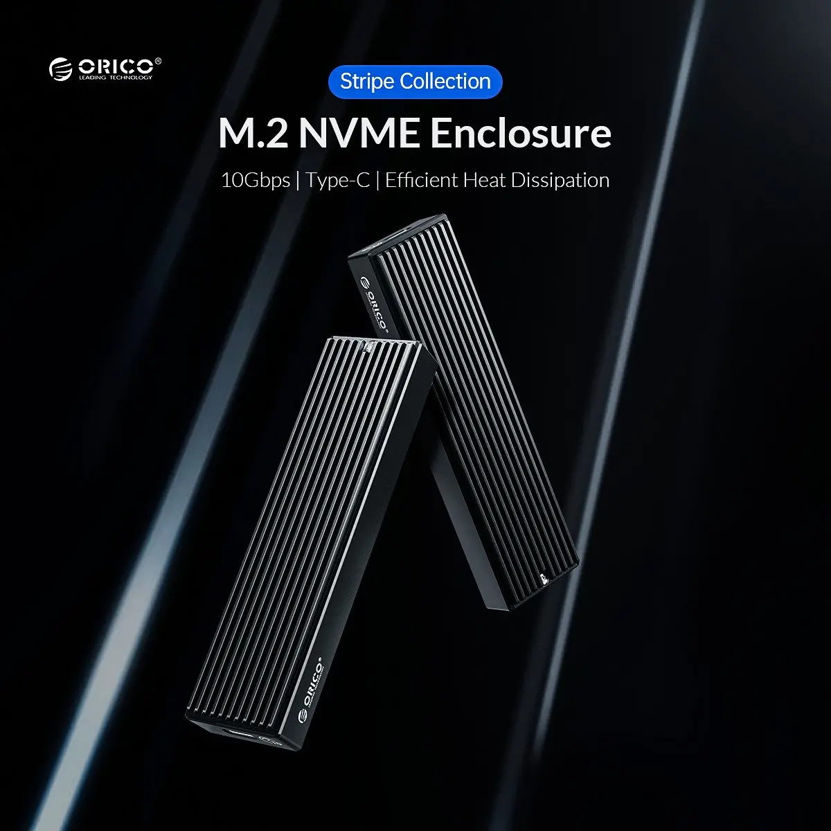 Orico външна кутия за диск Storage - Case - M.2 NVMe M-key 10 Gbps - M2PV-C3-BK-BP - image 6