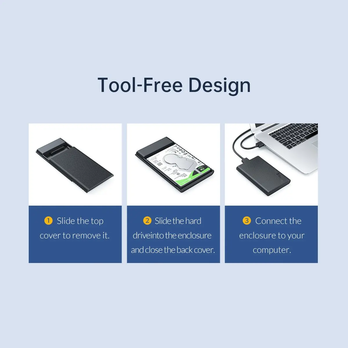 Orico кутия за диск Storage - Case - 2.5 inch USB3.0 - 2521U3-BK-EP - image 15