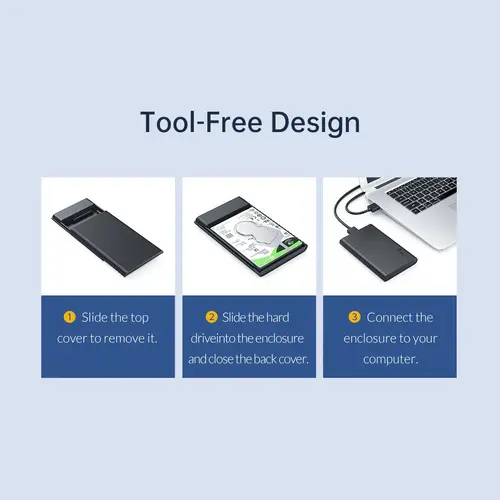 Orico кутия за диск Storage - Case - 2.5 inch USB3.0 - 2521U3-BK-EP - image 15
