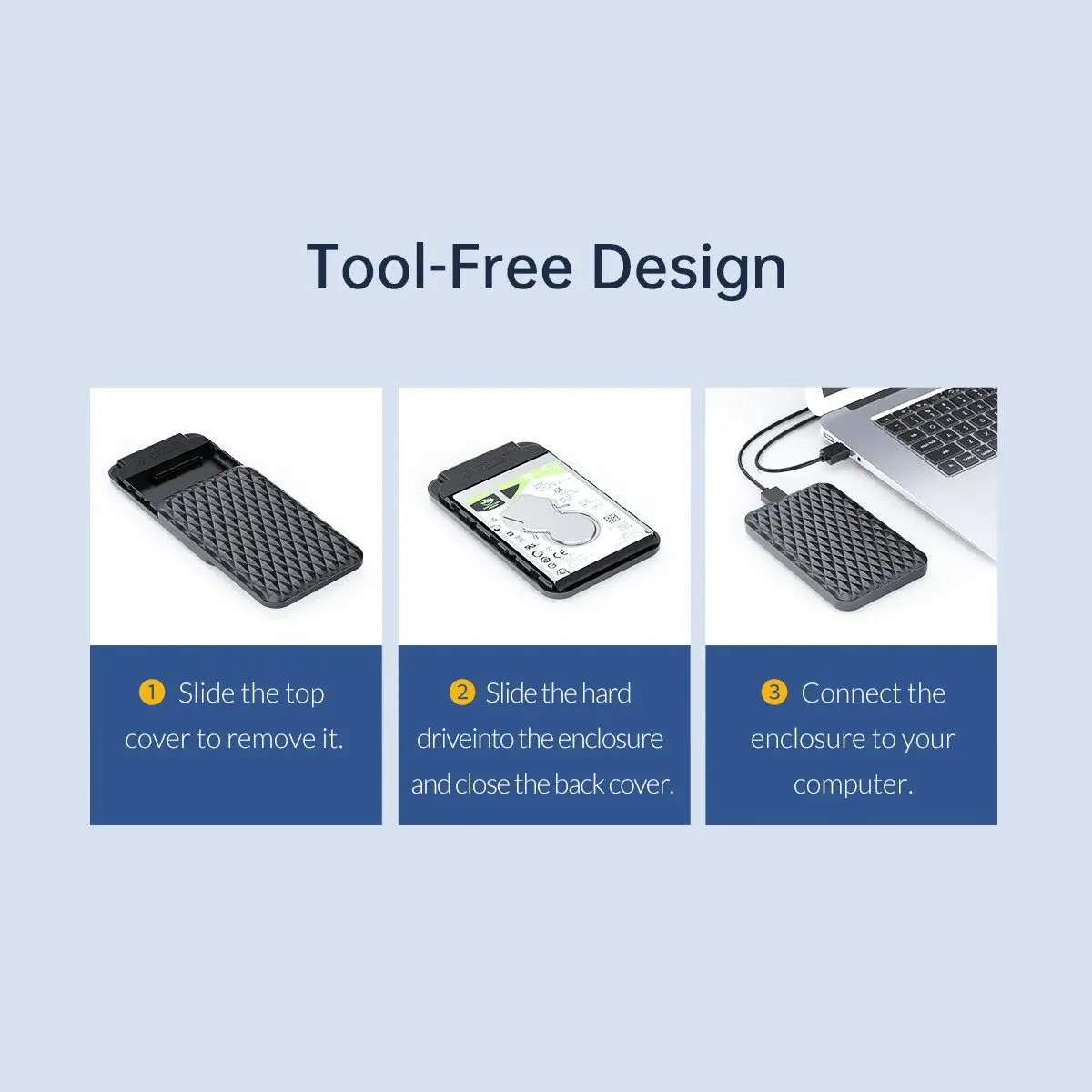 Orico θήκη δίσκου Storage - Case - 2.5 inch USB3.0 - 2520U3-BK-EP - image 15
