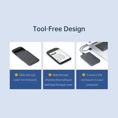 Orico кутия за диск Storage - Case - 2.5 inch USB3.0 - 2520U3-BK-EP - image 15