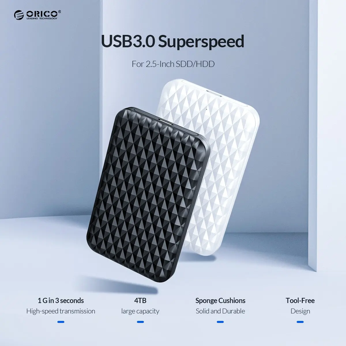 Orico carcasă pentru disc Storage - Case - 2.5 inch USB3.0 - 2520U3-BK-EP - image 6