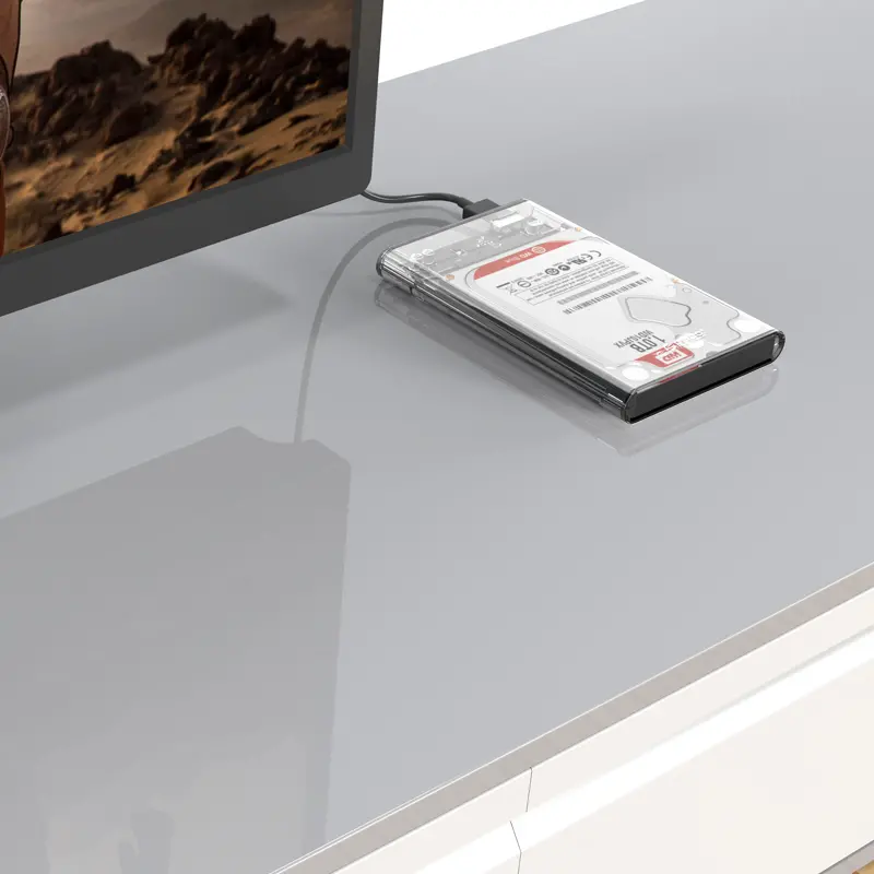 Orico carcasă externă transparentă pentru disk Storage - Case - 2.5 inch USB 3.0 transparent - 2139U3-CR - image 2
