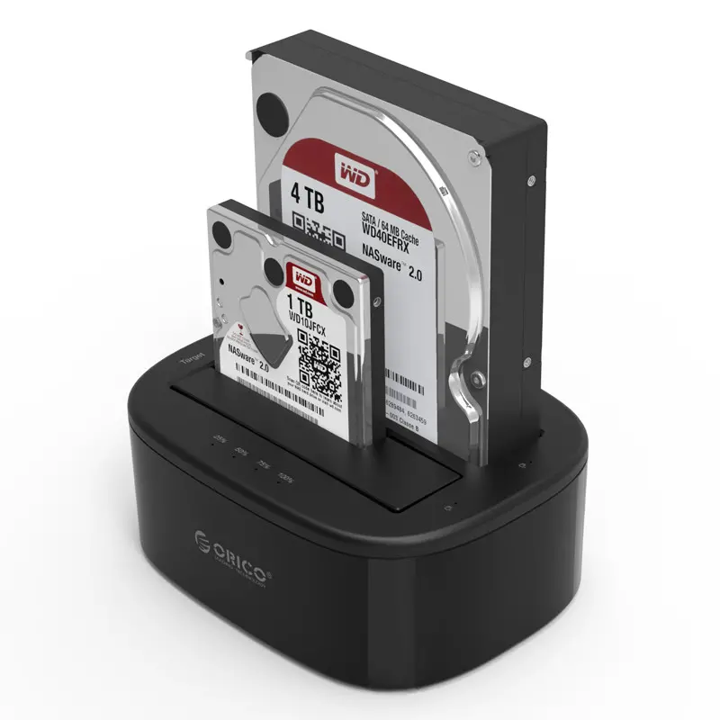 Orico σταθμός σύνδεσης Storage - HDD/SSD Dock - 2 BAY Clone 2.5/3.5 USB3.0 - 6228US3-C - image 1