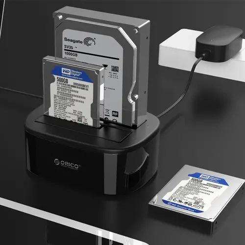 Orico σταθμός σύνδεσης Storage - HDD/SSD Dock - 2 BAY Clone 2.5/3.5 USB3.0 - 6228US3-C - 4